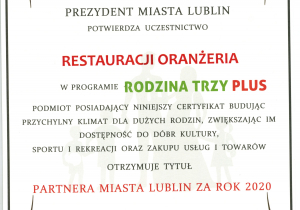 Rodzina Trzy Plus 2020